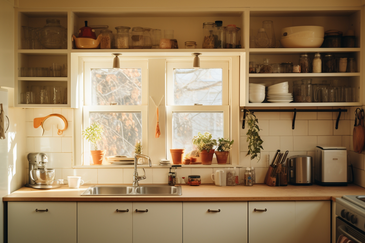 light-warm-kitchen cabinet Montreal